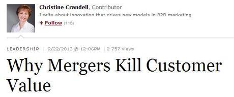 Les fusions tuent la valeur en modifiant l’expérience client !