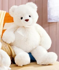 ours peluche blanc