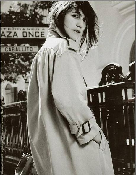 Charlotte gainsbourg trench