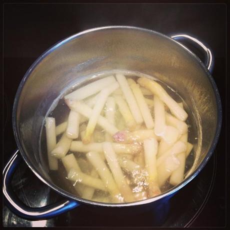 Gratin d'asperges au jambon