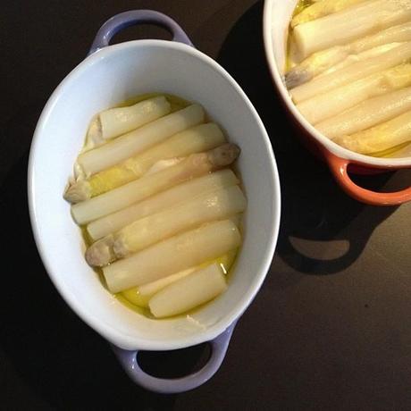 Gratin d'asperges au jambon