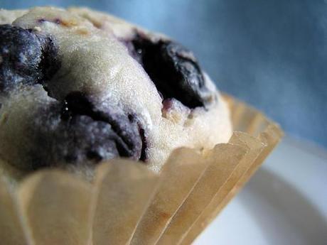 Un bon gros muffin aux myrtilles