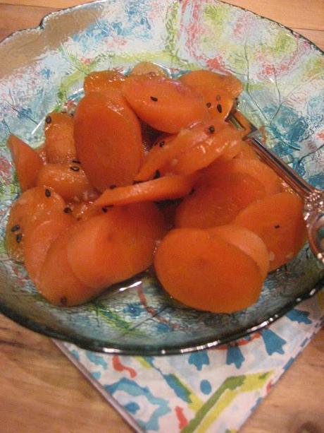 Carottes à l'érable et à la fleur de sel aux épices grillées