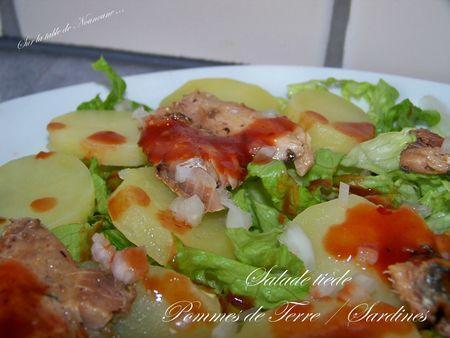 Salade tiède - Pommes de terres et sardines 3