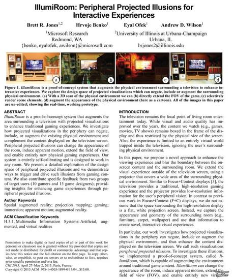  Illumiroom : Vidéo de 5min !  XBOX vidéo microsoft Illumiroom 