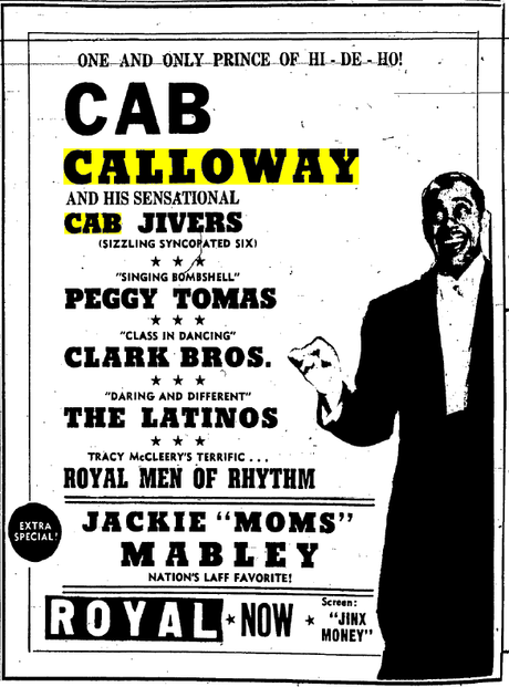 30 avril 1949 : Cab Calloway au Royal de Baltimore