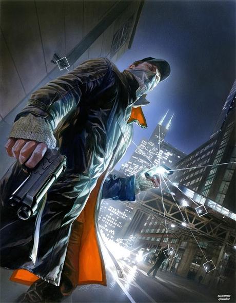 1367252669 watch dogs alex ross painting x Watch Dogs : 60 min de plus pour Sony  watch dogs sony ps4 PS3 