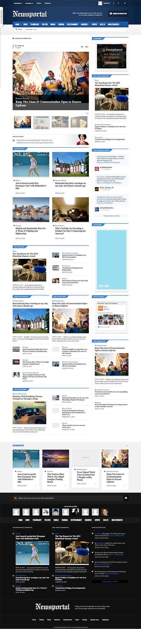 Newsportal WordPress Theme
