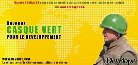 Devenez casque vert et soutenez le développement en Afrique