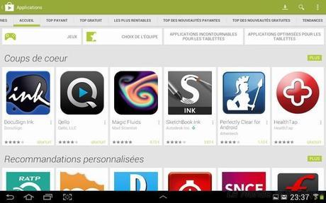 Une nouvelle interface pour Google Play Store