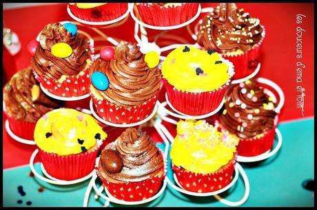 Cupcakes m&m;'s et Chocobon