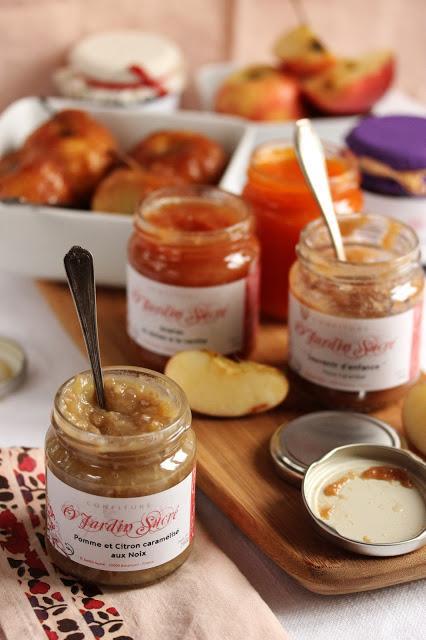 {Coup de coeur} Des pommes au four à la confiture et plein de délicieux pots d'Ô jardin sucré à gagner !