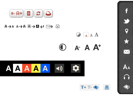 Toolbars avec réglages visuels Toolbars avec réglages visuels