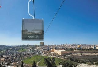 Un téléphérique à Jérusalem