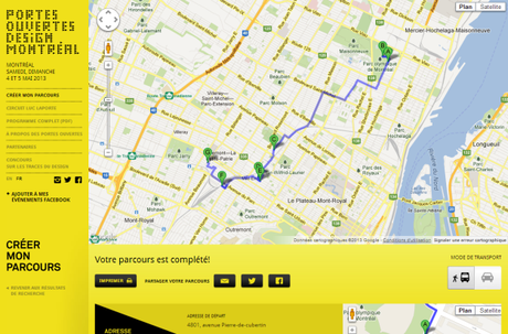 Créer mon parcours - Portes Ouvertes Design Montréal 2013