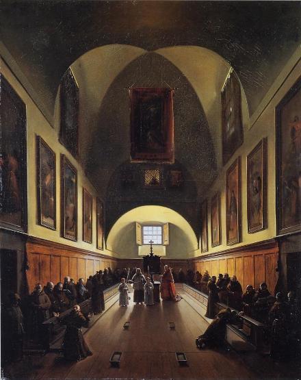 Granet Choeur de l'église des Capucins Adieu à l’Italie de Bruno Racine – Francis-Marius Granet, éléments de biographie et quelques oeuvres