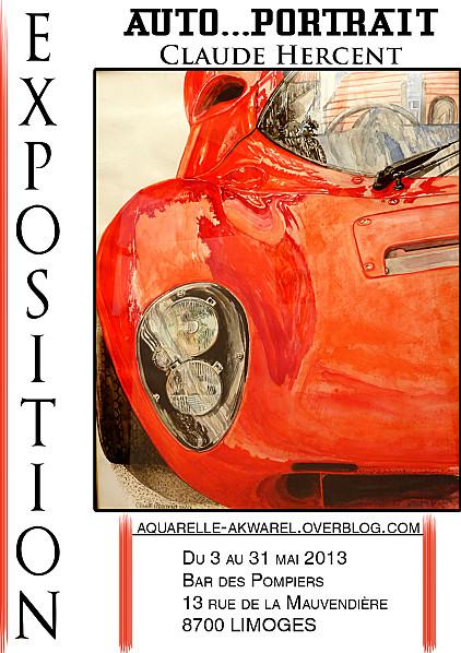 affiche expo bar des pompiers mai 2013