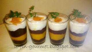 betterave et carotte en verrines