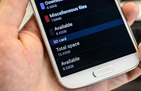 Le 16 Go Galaxy S4 ne contient que 8.5 Go de stockage...