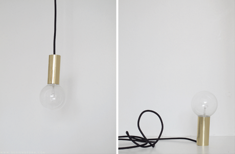 DIY Lampe dorée