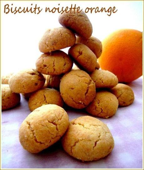 biscuits noisette orange
