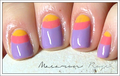 [Nail art] Double half moon coloré * FAIL *