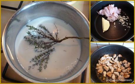 COQUILLETTES AU POULET ET AU THYM FRAIS
