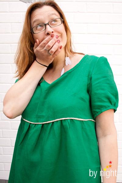 4 semaines sans couture et une robe verte