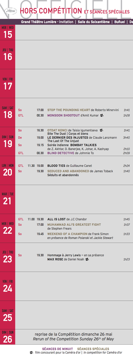 Le programme complet de la sélection officielle du 66e Festival de Cannes