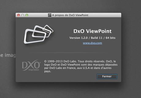 DxO ViewPoint en version 1.2 Dxo Viewpoint 1.2