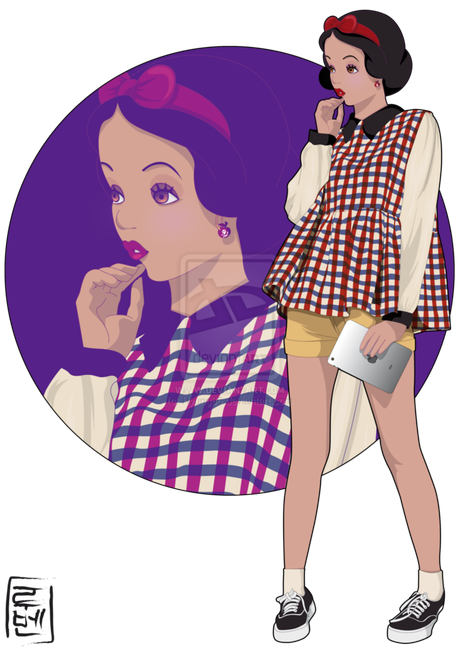 Les Princes et Princesses Disney relookés en fashionistas...