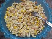 Salade coeur omelette dorée