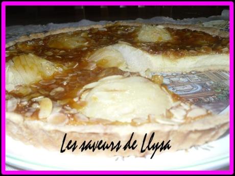 Tarte aux poires et aux amandes