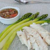 Bar de ligne et son tartare d’huîtres aux algues marines