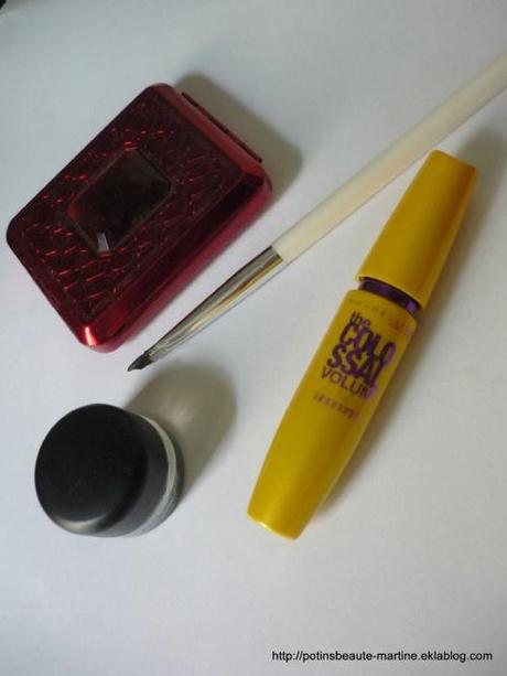 Tuto maquillage de soirée MAC : palette bling-bling et génial gel liner en pot Fluidline Blacktrack