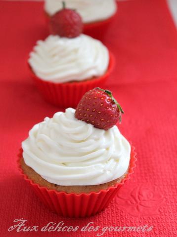 CUPCAKES FRAISE - PISTACHE