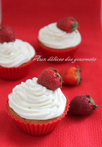 CUPCAKES FRAISE - PISTACHE