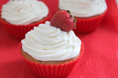 CUPCAKES FRAISE - PISTACHE