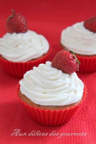 CUPCAKES FRAISE - PISTACHE