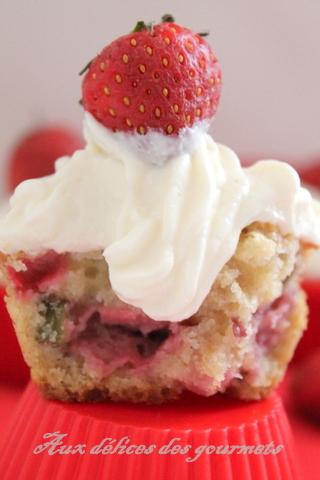 CUPCAKES FRAISE - PISTACHE