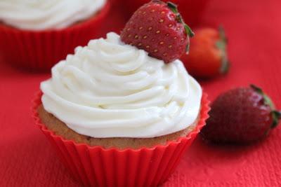 CUPCAKES FRAISE - PISTACHE