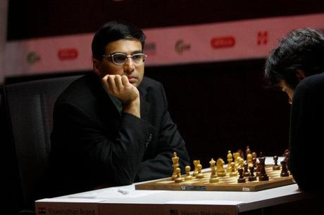 Échecs en Norvège : Viswanathan Anand (2783) 1-0 Veselin Topalov (2793) © Site officiel 