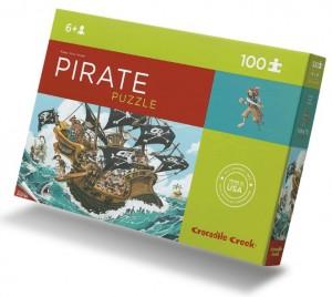 Puzzle pour enfant Pirates - 100 pièces - Crocodile Creek