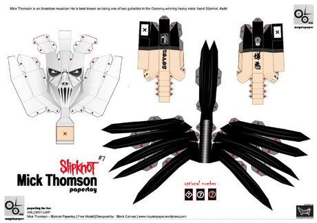 Papertoy Slipknot – Mick Thomson (x 2)