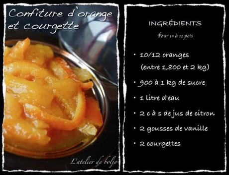 Confiture d’orange et courgette 2