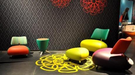 Le fauteuil Pallone au salon du design à milan en 2013