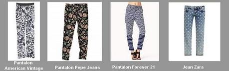 Mode Printemps été 2013 : pantalon imprimé