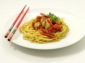 Poelee asiatique nouilles chinoises