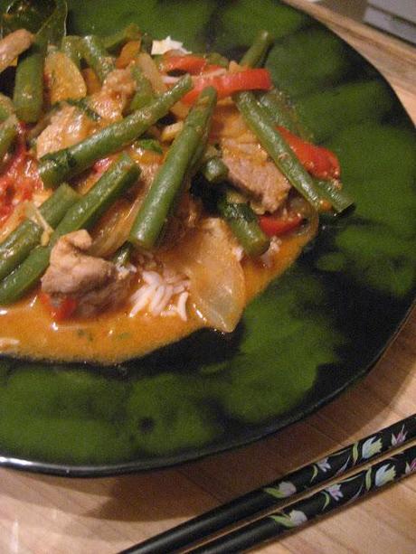 Filet de porc sauté au cari à la thaïe
