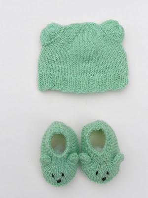 bonnet et chaussons bébé des bébés de Camille - selection CocoFlower